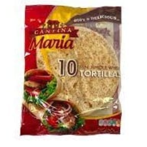 خبز تورتيلا ميني أسمر 10*250جم كانتينا ماريا